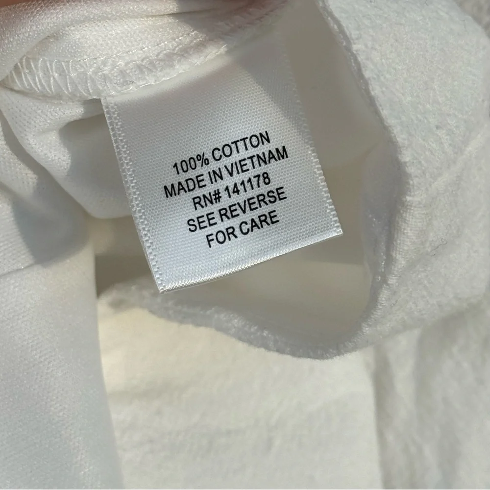 Kirious Los Angeles White Cotton Corset Vest Top NWT Size L - Picture 6 of 8